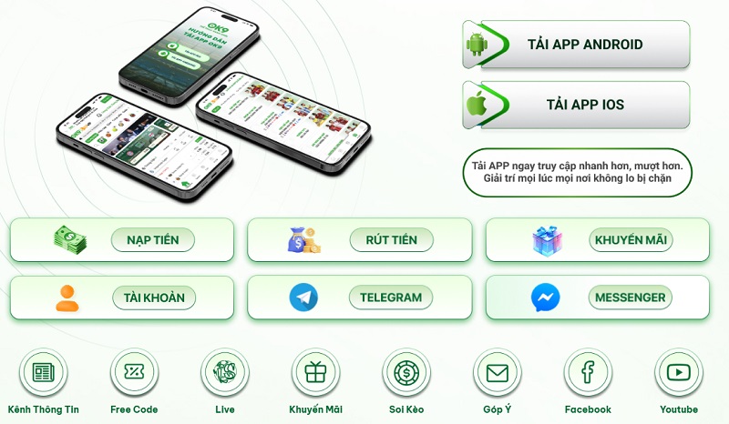 Hướng Dẫn Tải App OK9 Cho Android Và iOS Chỉ 3 Nước 1 Link Tải App OK9 Chính Thức Mới Nhất 2026 (An Toàn, Không Chặn)