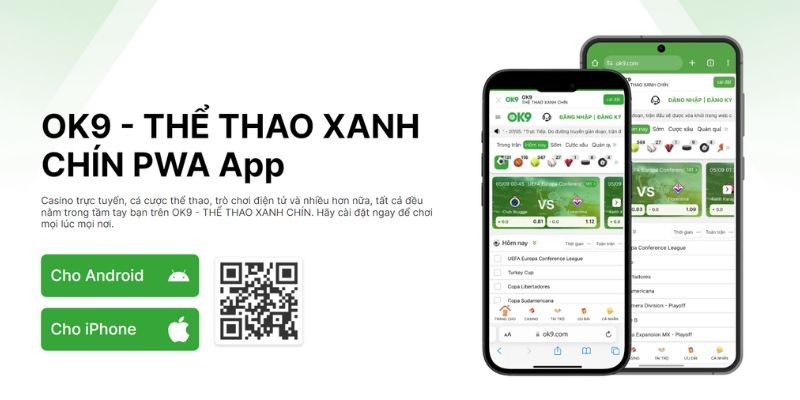 Tải App OK9 Thể Thao Cho Điện Thoại iOS & Android Tiện Lợi